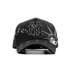 vista frontal de la gorra dandy hats i love new york