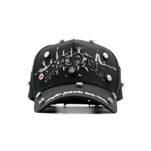 vista frontal de la gorra dandy hats x lil baby bling
