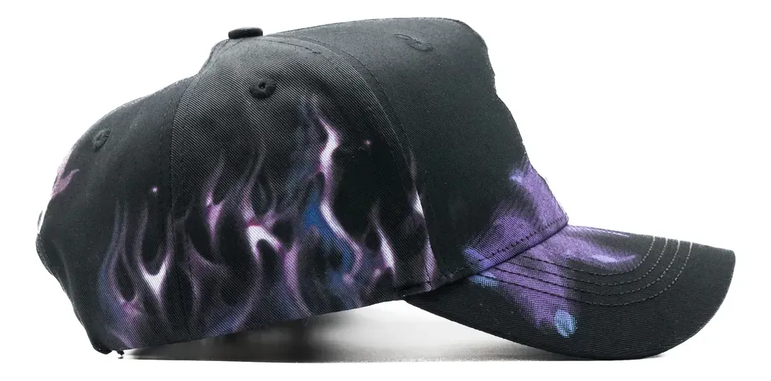 vista lateral derecha de la gorra dandy hats purp