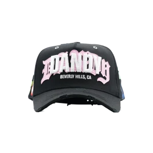 vista frontal de la gorra dandy hats beverly hills
