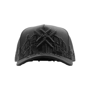 gorra city of goats en vista frontal color negro