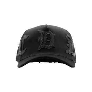 gorra king of kings negra con vista frontal